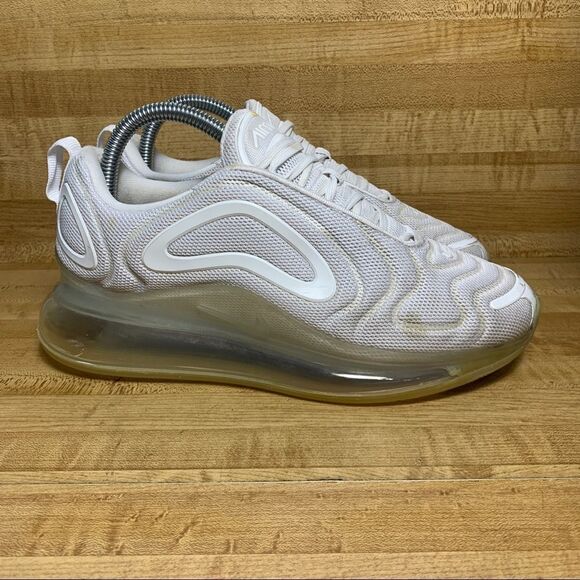 NIKE AIR MAX 720 AR9293-101 PLATINUM WHITE 7.5 - Picture 1 of 8